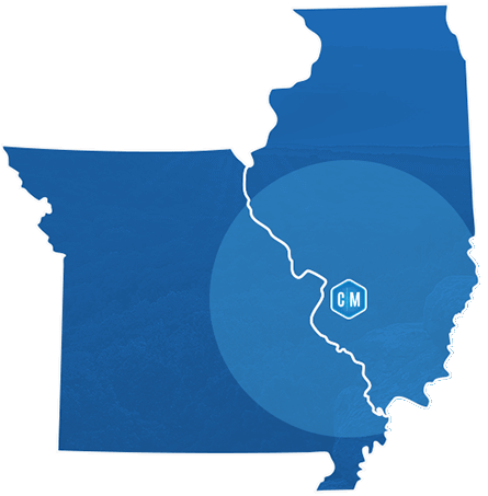 Areas served in Illinois and Missouri